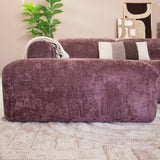 Ecksofa lila Chenille Stoff - 292x169 cm - Shane - links