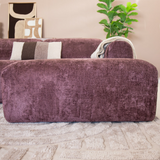 Ecksofa lila Chenille Stoff - 292x169 cm - Shane - rechts