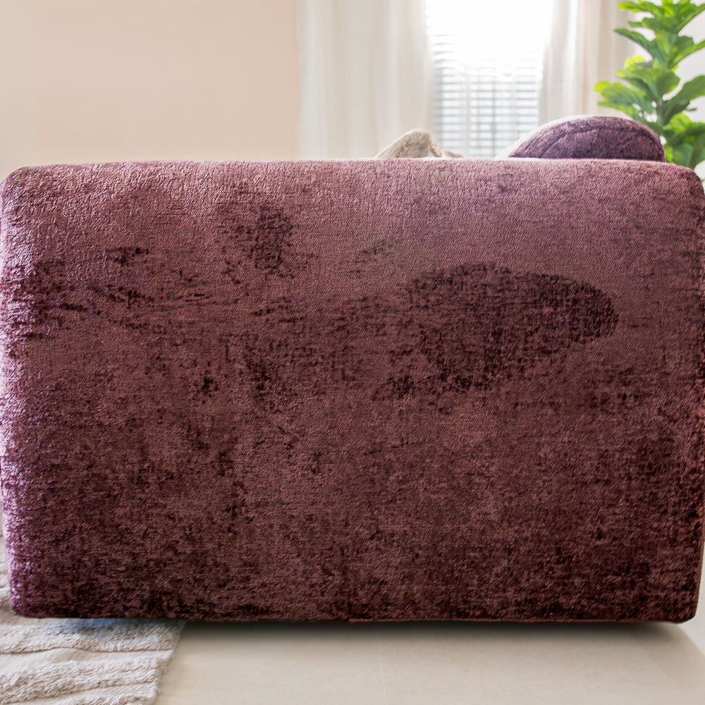 Ecksofa lila Chenille Stoff - 292x169 cm - Shane - links