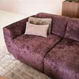Ecksofa lila Chenille Stoff - 292x169 cm - Shane - rechts