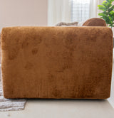 Ecksofa Ocker Chenille Stoff - 292x169 cm - Shane - links