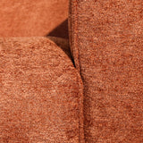 Banken-Hoekbank koper chenille bouclé - 305x169 cm - Jaylen - rechts-Dimehouse