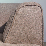Banken-3-zits bank taupe chenille bouclé - 240x98 cm - Jaylen-Dimehouse