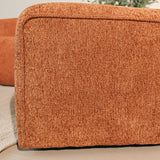 Hockers-Hocker koper chenille bouclé - 98x88x43 cm - Jaylen-Dimehouse