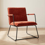 Fauteuil Hailey koper chenille sfeerfoto in modern interieur