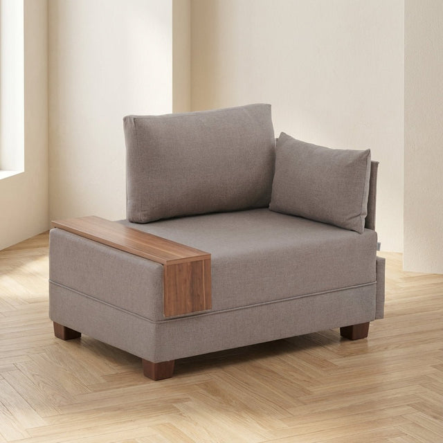 Fauteuil Rechts Fly Beige sfeerfoto in modern interieur