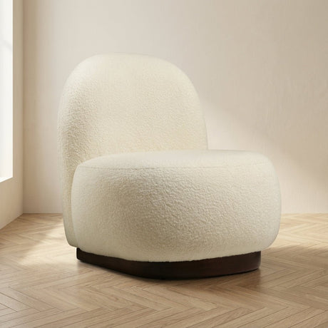 Fauteuil Tina Bouclet Wit sfeerfoto in modern interieur