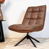 Drehstuhl Yuki Cognac Eco-Leder 360° Drehbar 
