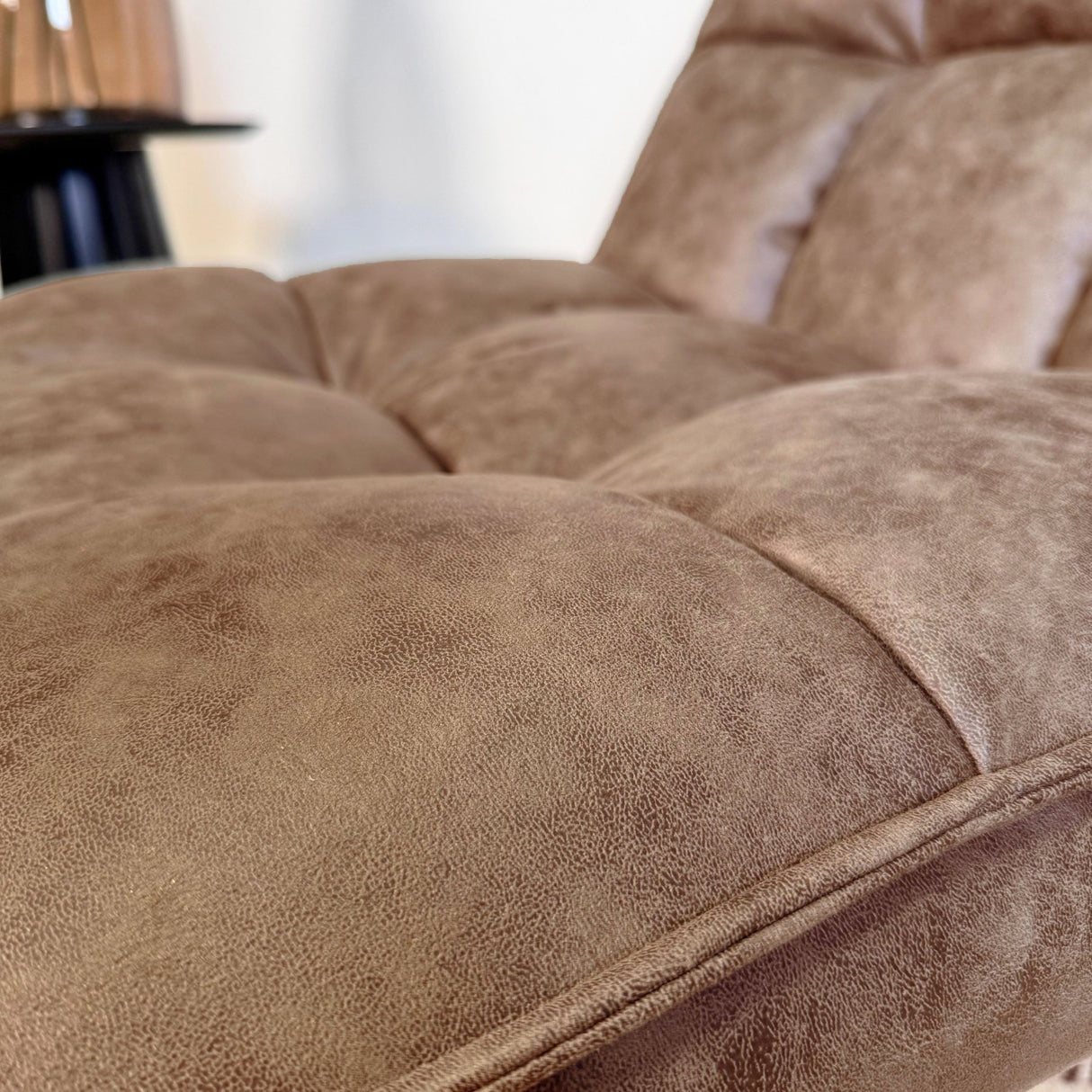 Drehstuhl Yuki Cognac Eco-Leder 360° Drehbar 