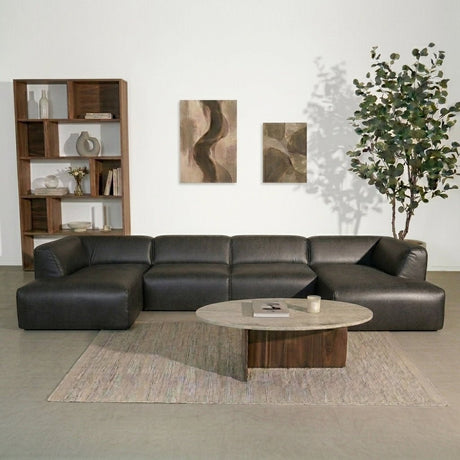 Banken-U-bank antraciet ecoleer - 370x169 cm - Jaylen-Dimehouse