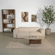 Banken-3-zits bank beige chenille bouclé - 240x98 cm - Jaylen-Dimehouse