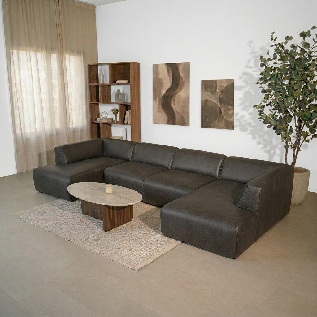 Banken-U-bank antraciet ecoleer - 370x169 cm - Jaylen-Dimehouse