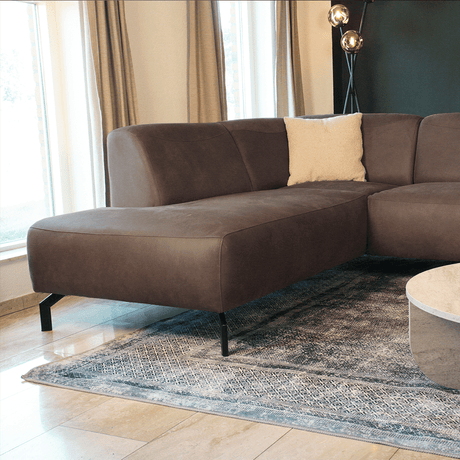 Ecksofa Barin Taupe Mikrofaser links