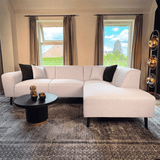 Ecksofa Moby Rechts Beige - 2,5-Sitzer + Chaiselongue 