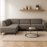 Ecksofa Ravi Brown nach links
