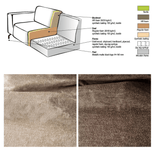 2,5-Sitzer-Ecksofa Chloe Stoff