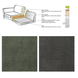 Ecksofa Gaya Velvet Anthrazit rechts