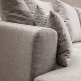 Ecksofa beige U-Form – Polyester – 380 cm – Colorado