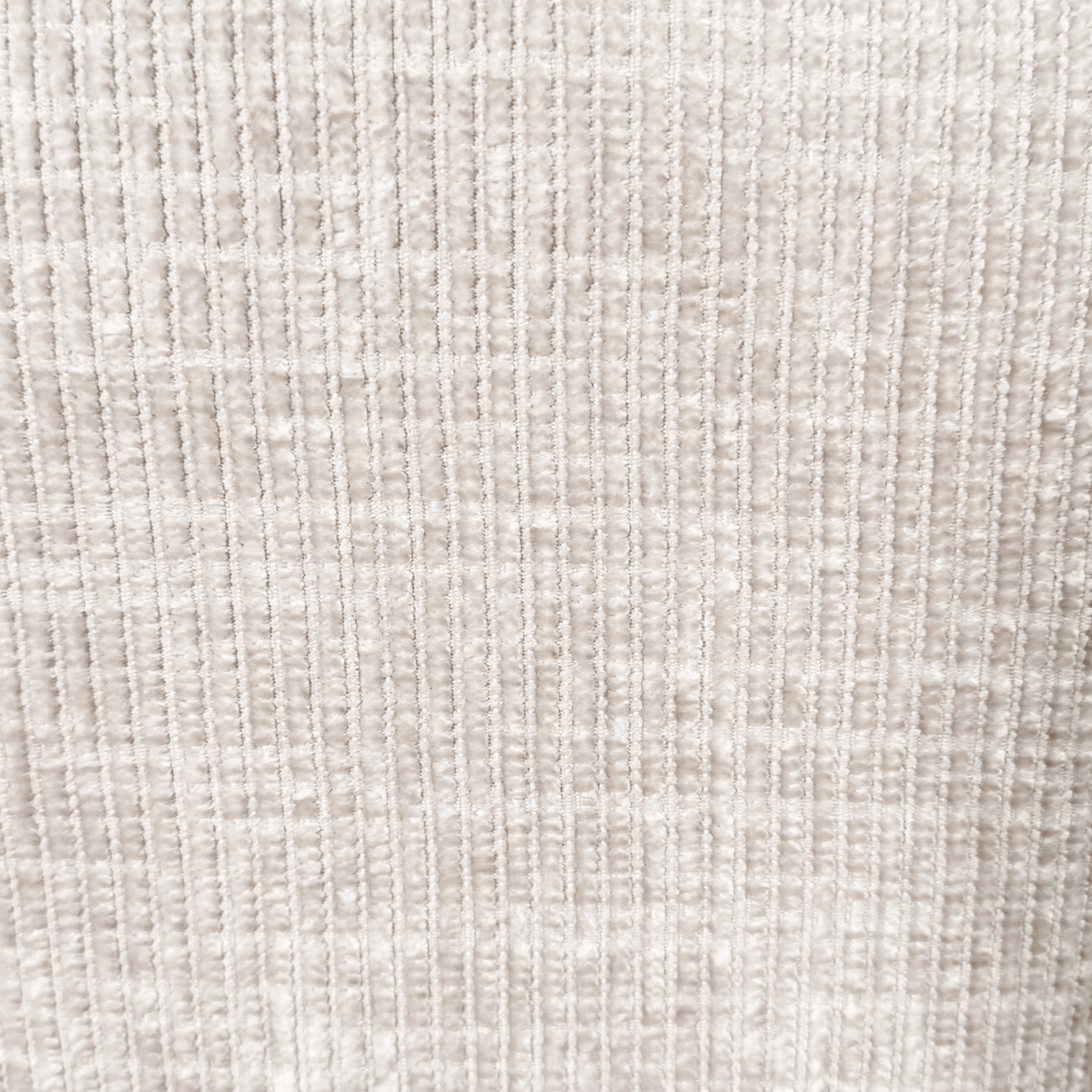 Ecksofa mit Chaiselongue aus beigem Chenille-Stoff Manon - rechts 