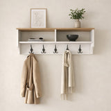 Meubelsets - Meubelset Kapstok - Schoenenkast - Wit - Eiken Melamine - Hally - Dimehouse