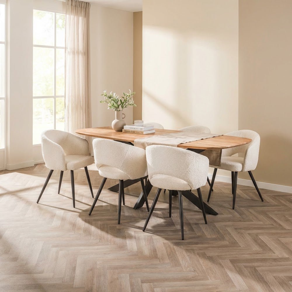 Dänischer ovaler Esstisch Laurie Acaciahout 215x105