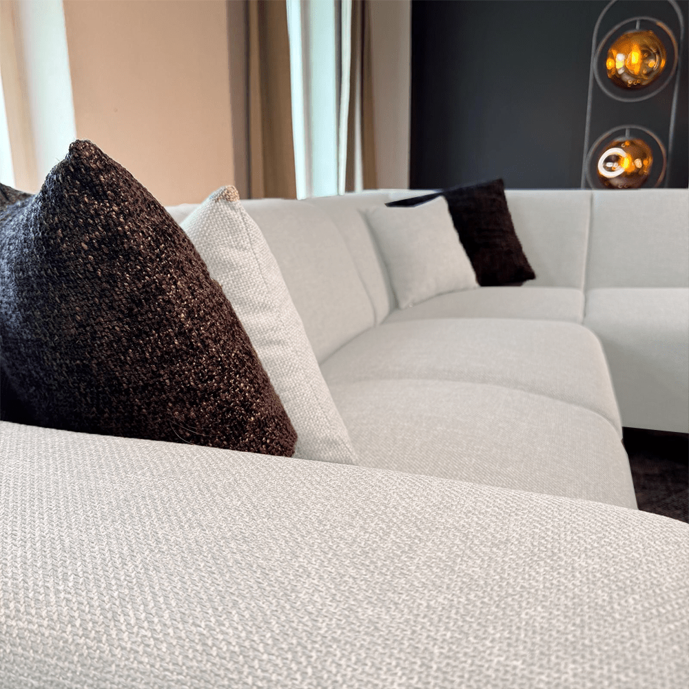 Ecksofa Moby Rechts Beige - 2,5-Sitzer + Chaiselongue 
