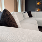 Ecksofa Moby Rechts Beige - 2,5-Sitzer + Chaiselongue 
