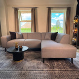 Ecksofa Moby Rechts Hellgrau - 2,5-Sitzer + Chaiselongue 
