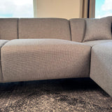 Ecksofa Moby Rechts Hellgrau - 2,5-Sitzer + Chaiselongue 