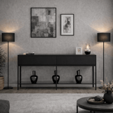 Moderne Kommode Black Lord 150x30x80 - Zwei Fächer