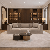 Banken - Modulaire XXL 3 - zits bank Sora 325 cm breed in Beige linnen - Dimehouse