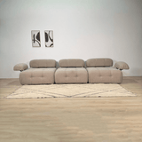 Modulare Bank 3-Sitzer Doeblo Beige
