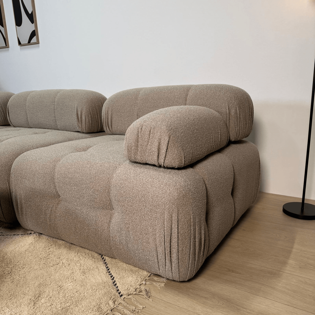 Modulare Bank 3-Sitzer Doeblo Beige