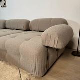 Modulare Bank 3sitzer mit Hocker Doeblo Beige