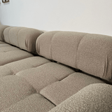 Modulare Bank 3sitzer mit Hocker Doeblo Beige