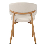 Japandi Eetkamerstoel Yuka Beige - Eikenlook Frame