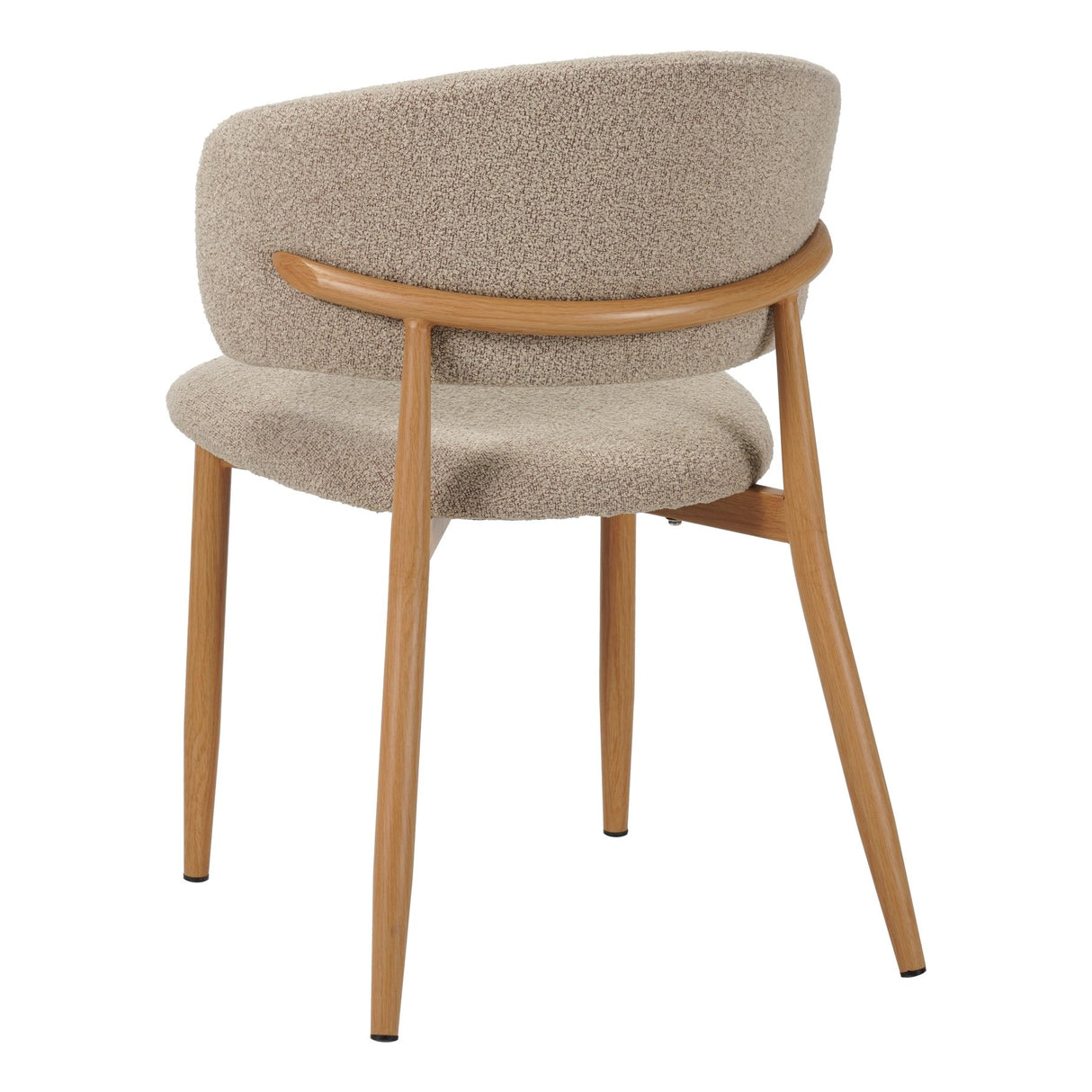 Japandi Eetkamerstoel Yuka Zand - Eikenlook Frame