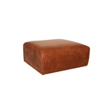 Hockers-Hocker cognac ecoleer - 98x88x43 cm - Jaylen-Dimehouse