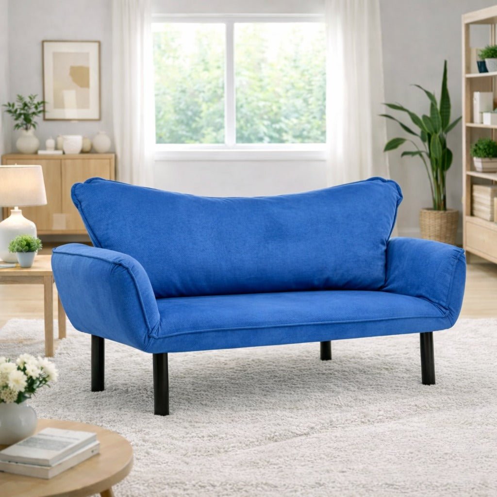 2-Sitzer Schlafsofa Chatto Blau