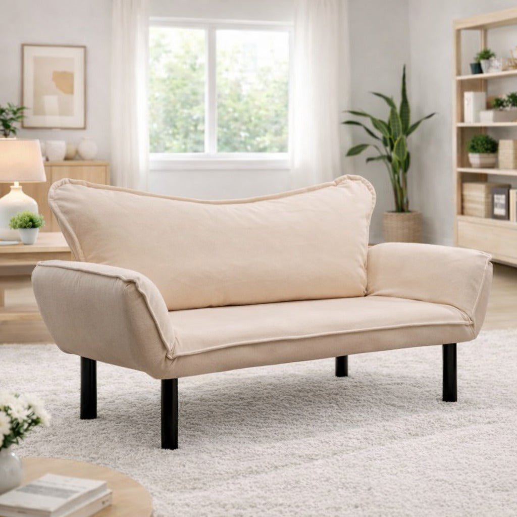 2-Sitzer-Schlafsofa Chatto Creme