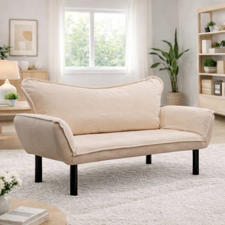 Schlafsofa Cream Velvet – zwei Personen – Chatto