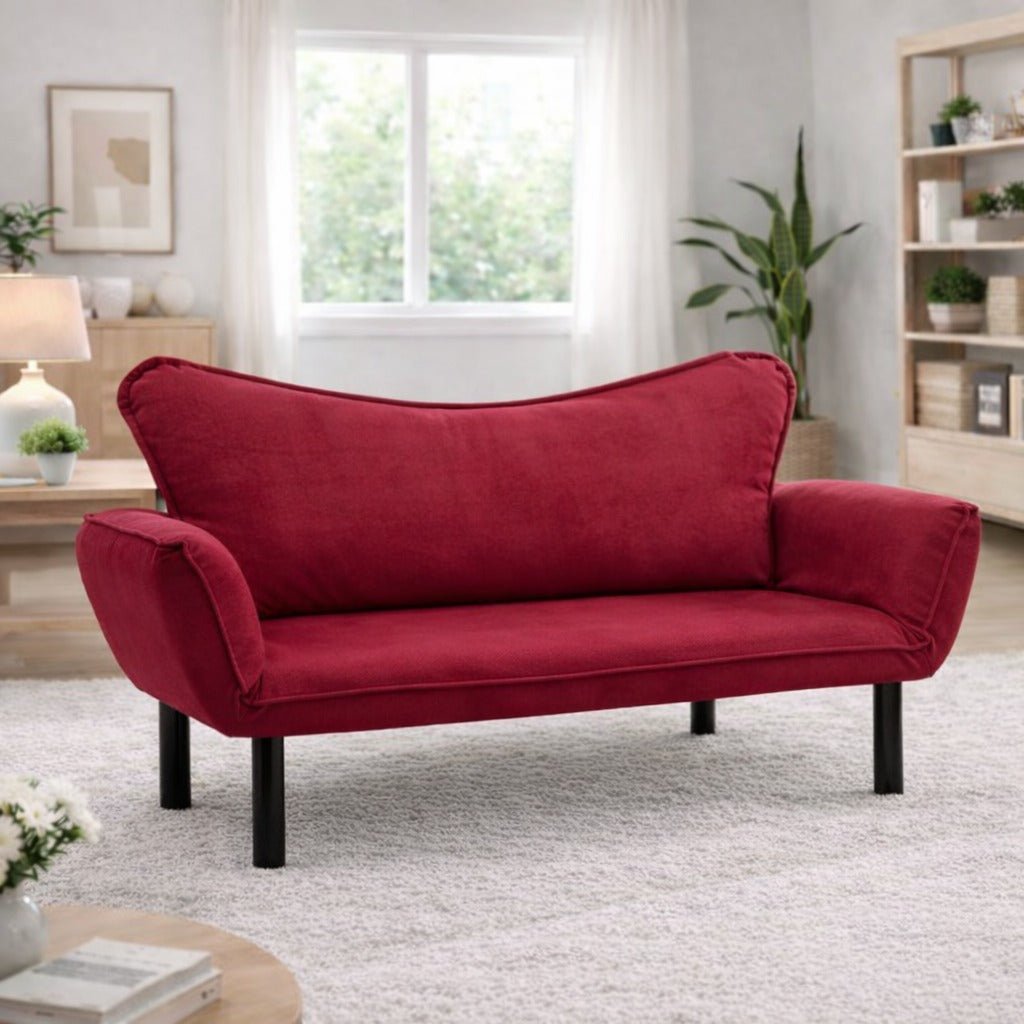2-Sitzer Schlafsofa Chatto Rot