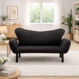 2-Sitzer-Schlafsofa Chatto Schwarz