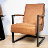 Tiger Ledersessel Industrial Cognac