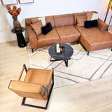 Tiger Ledersessel Industrial Cognac