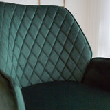 Barkruk Novan velvet Dimehouse Groen LxBxH 75x58x54 Stof Sfeerfoto kleurstaal