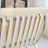 Sessel-Expo Dimehouse Creme LxBxH 80x78x78 Rindsleder Stimmungsvolles Fotodetail