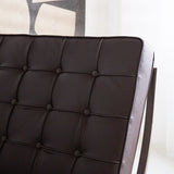 Sessel-Expo Dimehouse Braun LxBxH 80x78x78 Rindsleder Stimmungsvolles Fotodetail