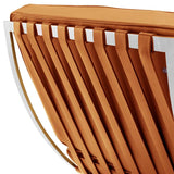 Sessel-Expo Dimehouse Cognac LxBxH 80x78x78 Rindsleder Weißes Fotodetail