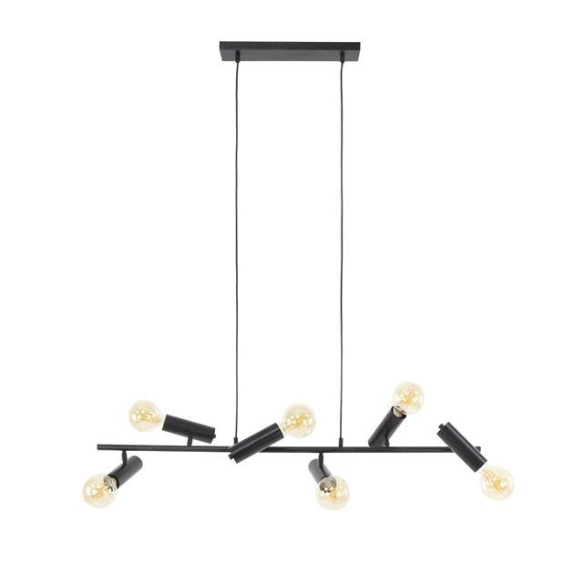 Hanglamp Johannes DH Interior Charcoal Metaal Witfoto schuin vooraanzicht